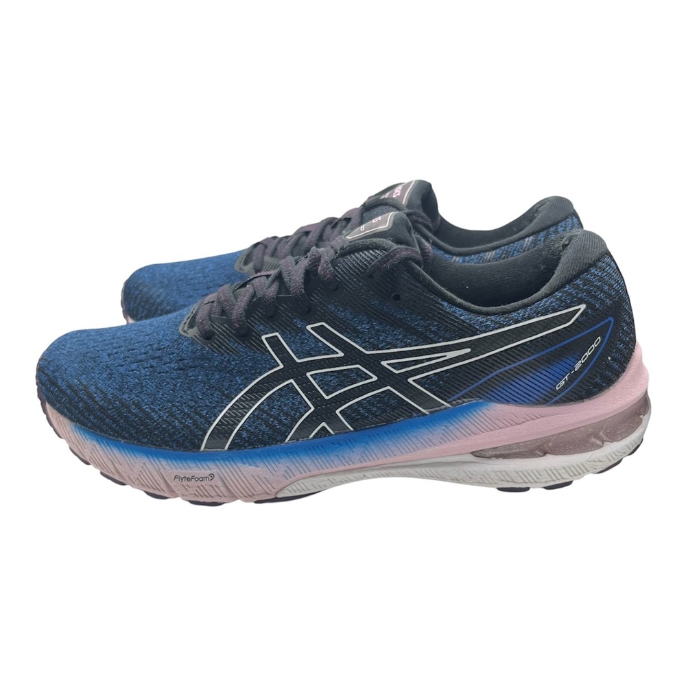 Asics Womens Sz 9 GT-2000 10 Stability Running Shoes Lake Drive/White Color-2278